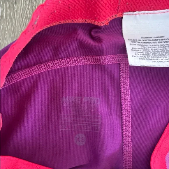 Nike Pro Women's Purple Compression 3”Shorts - Picture 5 of 6